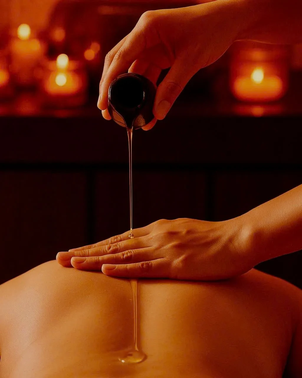 Aromaöl-Massagetherapie zur Hautpflege und Entspannung